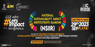 National Sustainability Impact Institution's Ranking (NSIIR) organised by AIC Raise